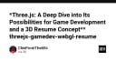 Khám phá tiềm năng Three.js: Từ phát triển game WebGL đến concept CV 3D ấn tượng