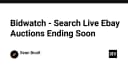 Bidwatch: Giải pháp tối ưu hóa săn đấu giá eBay với công nghệ thời gian thực