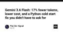 Gemini 3.6 Flash: Tối ưu hóa chi phí, giảm 17% token và giải pháp khắc phục Cold Start cho Python