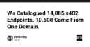 Giải mã 14,085 API Endpoint: Khi một domain duy nhất chiếm lĩnh hạ tầng mạng