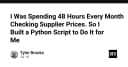 Tự động hóa quy trình kiểm tra giá nhà cung cấp: Giải pháp Python giúp tiết kiệm 48 giờ làm việc mỗi tháng