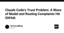 Khủng hoảng niềm tin với Claude Code: Khi các khiếu nại về mô hình và định tuyến bùng nổ trên GitHub