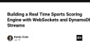 Xây dựng hệ thống cập nhật tỷ số thể thao thời gian thực với WebSockets và DynamoDB Streams