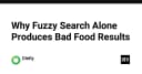 Tại sao Fuzzy Search đơn thuần lại là thảm họa cho các ứng dụng dữ liệu thực phẩm?