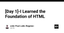 Hành trình chinh phục nền tảng HTML: Những viên gạch đầu tiên cho sự nghiệp lập trình