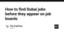 Chiến lược săn tìm việc làm tại Dubai: Cách tiếp cận thị trường ẩn trước khi tin tuyển dụng xuất hiện