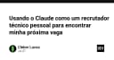 Tối ưu hóa hành trình tìm việc với Claude: Biến AI thành nhà tuyển dụng kỹ thuật cá nhân