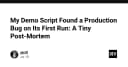 Khi script demo vô tình phơi bày lỗi Production: Bài học đắt giá về kiểm thử hệ thống