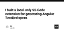 Tự động hóa TestBed trong Angular: Xây dựng VS Code Extension giúp tăng tốc quy trình kiểm thử