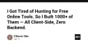 Hành trình xây dựng hơn 1.000 công cụ trực tuyến miễn phí: Tư duy Zero-Backend và sức mạnh Client-Side