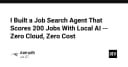 Tự động hóa tìm việc với Local AI: Xây dựng Job Search Agent không tốn phí, không phụ thuộc Cloud