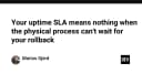 SLA Uptime chỉ là con số vô nghĩa khi quy trình vật lý không thể chờ đợi rollback