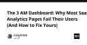 Dashboard 3 giờ sáng: Tại sao hầu hết trang Analytics của SaaS thất bại và cách khắc phục