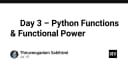 Khai phá sức mạnh lập trình hàm trong Python: Từ cơ bản đến tư duy nâng cao