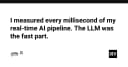 Giải mã hiệu năng AI Pipeline: Tại sao LLM không phải là nút thắt cổ chai như bạn nghĩ?