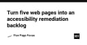 Chuyển đổi 5 trang web thành Accessibility Remediation Backlog: Chiến lược tối ưu hóa trải nghiệm người dùng