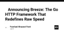 Breeze: Framework HTTP mới cho ngôn ngữ Go định nghĩa lại giới hạn tốc độ xử lý