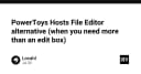 Thay thế PowerToys Hosts File Editor: Khi bạn cần nhiều hơn một trình chỉnh sửa văn bản đơn thuần