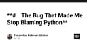 Khi lỗi logic không nằm ở ngôn ngữ: Bài học về tư duy Debugging thực chiến