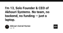Solo Founder ở tuổi 13: Hành trình xây dựng Akhouri Systems chỉ với một chiếc laptop