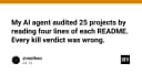 AI Agent và bài học đắt giá về sự tin tưởng: Khi 25 dự án bị đánh giá sai lầm chỉ qua 4 dòng README