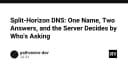 Split-Horizon DNS: Khi một tên miền trả về hai kết quả dựa trên ngữ cảnh truy vấn