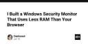 Xây dựng công cụ giám sát bảo mật Windows tối ưu hiệu năng: Khi lập trình viên ưu tiên sự tinh gọn
