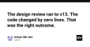 Design Review đến phiên bản thứ 13 và bài học về tư duy tối giản trong kỹ thuật phần mềm