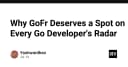 GoFr: Framework Go thế hệ mới giúp tối ưu hóa quy trình phát triển Backend