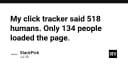 Nghịch lý Click Tracker: Khi dữ liệu người dùng thực tế thấp hơn nhiều so với kỳ vọng