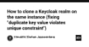 Hướng dẫn chi tiết sao chép Keycloak Realm trên cùng một Instance và cách xử lý lỗi Unique Constraint