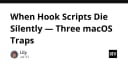 Khi Hook Scripts trên macOS im lặng sụp đổ: Ba cái bẫy chết người lập trình viên cần biết