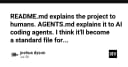README.md cho con người và AGENTS.md cho AI: Tiêu chuẩn mới trong phát triển phần mềm hiện đại