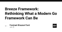 Breeze Framework: Tái định nghĩa tư duy phát triển ứng dụng hiện đại với Go