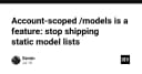 Chấm dứt kỷ nguyên hardcode: Tại sao Account-scoped Models là tiêu chuẩn mới cho phát triển AI