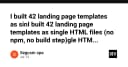Tối ưu hóa quy trình phát triển: Xây dựng 42 Landing Page Template với kiến trúc Single HTML không cần Build Step