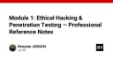 Module 1: Ethical Hacking và Penetration Testing - Tài liệu tham khảo chuyên sâu cho kỹ sư bảo mật