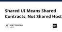 Shared UI và bài toán kiến trúc: Tại sao bạn không nên chia sẻ Host cho các thành phần giao diện