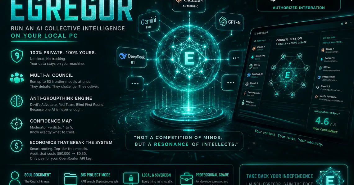 Egregor: Giải pháp hội đồng AI cục bộ cho kiểm toán thông minh và bảo mật mã nguồn