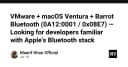 Thách thức Bluetooth trên VMware và macOS Ventura: Giải mã Barrot 0A12:0001
