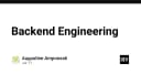 Backend Engineering: Xây dựng nền tảng hệ thống bền vững trong kỷ nguyên phát triển phần mềm hiện đại