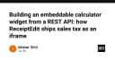 Xây dựng Widget máy tính nhúng từ REST API: Giải pháp iframe tối ưu cho ReceiptEdit