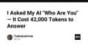 Khi AI tự vấn bản thân: Bài học đắt giá về chi phí token và giới hạn của mô hình ngôn ngữ