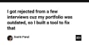 Portfolio lỗi thời khiến bạn trượt phỏng vấn? Đây là cách tôi tự động hóa quy trình cập nhật
