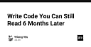 Nghệ thuật viết code bền vững: Làm sao để đọc hiểu mã nguồn của chính mình sau 6 tháng?