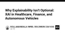 Tại sao Explainability (XAI) không còn là tùy chọn: Tầm quan trọng trong Y tế, Tài chính và Xe tự lái