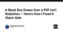 Sai lầm chết người khi che thông tin trên PDF: Tại sao Black Box không phải là Redaction và cách khắc phục