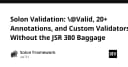 Solon Validation: Giải pháp xác thực dữ liệu hiệu quả không cần gánh nặng JSR 380