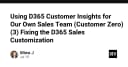 Tối ưu hóa quy trình bán hàng với Dynamics 365 Customer Insights: Bài học từ dự án Customer Zero