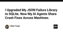 Nâng cấp thư viện xử lý lỗi JSON lên SQLite: Cách các AI Agent chia sẻ bản sửa lỗi tự động giữa các máy trạm